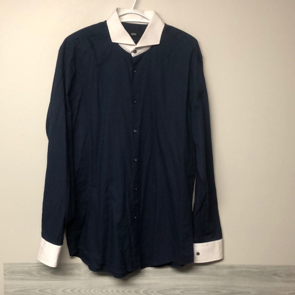 Hugo Boss Slim Fit Dress Shirt 100% Cotton